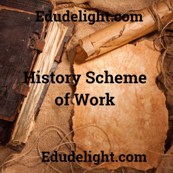 HISTORY SCHEME OF WORK