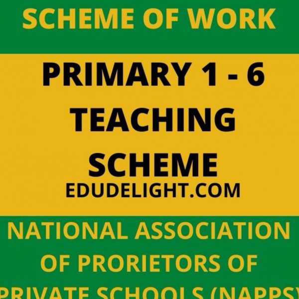 NAPPS SCHEME OF WORK PRIMARY SCHOOL