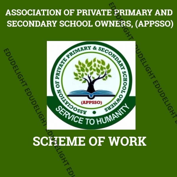 APPSSO SCHEME OF WORK