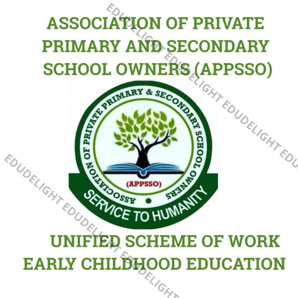 APPSSO UNIFIED SCHEME OF WORK EARLY CHILDHOOD EDUCATION
